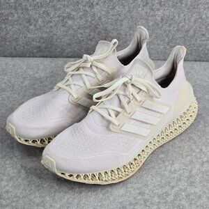 Adidas Ultra Shoes Mens Size 12 4DFWD Triple White Sneakers Athletic Running